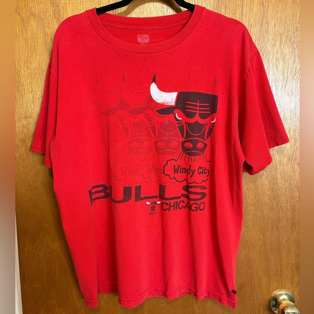 Chicago Bulls Red Graphic Tee - Windy City Bulls
